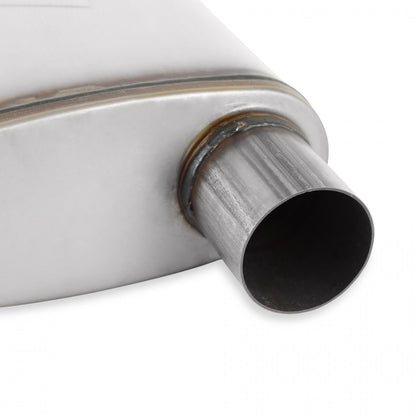 FLOWMASTER Flow Fx Muffler Flow Fx Muffler 2.5 In/Out Oval Body Transverse Moderate Sound Stainless Steel