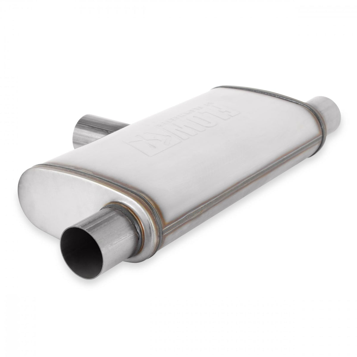FLOWMASTER Flow Fx Muffler Flow Fx Muffler 2.5 In/Out Oval Body Transverse Moderate Sound Stainless Steel