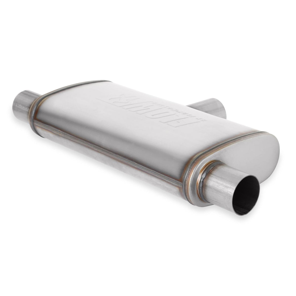 FLOWMASTER Flow Fx Muffler Flow Fx Muffler 2.5 In/Out Oval Body Transverse Moderate Sound Stainless Steel