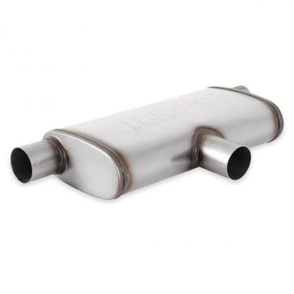 FLOWMASTER Flow Fx Muffler Flow Fx Muffler 2.5 In/Out Oval Body Transverse Moderate Sound Stainless Steel