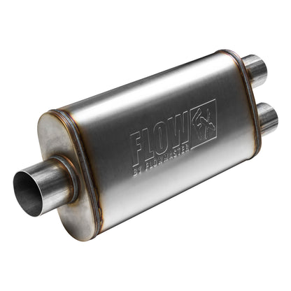 FLOWMASTER Flow Fx Muffler Flow Fx Muffler 3.00 Center In/2.50 Dual Out Moderate Sound Stainless Steel