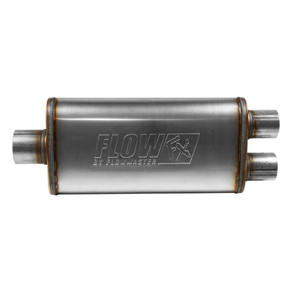 FLOWMASTER Flow Fx Muffler Flow Fx Muffler 3.00 Center In/2.50 Dual Out Moderate Sound Stainless Steel