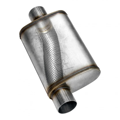 FLOWMASTER Flow Fx Muffler Flow Fx Muffler 3.00 Center In/2.50 Dual Out Moderate Sound Stainless Steel