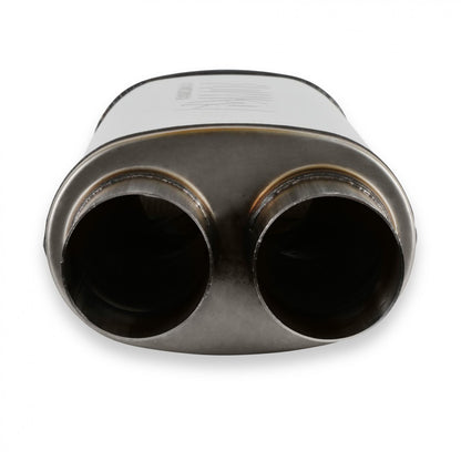 FLOWMASTER Flow Fx Muffler Flow Fx Muffler 3.00 Dual In/3.00 Dual Out Straight Through Performance Moderate Sound Stainless S