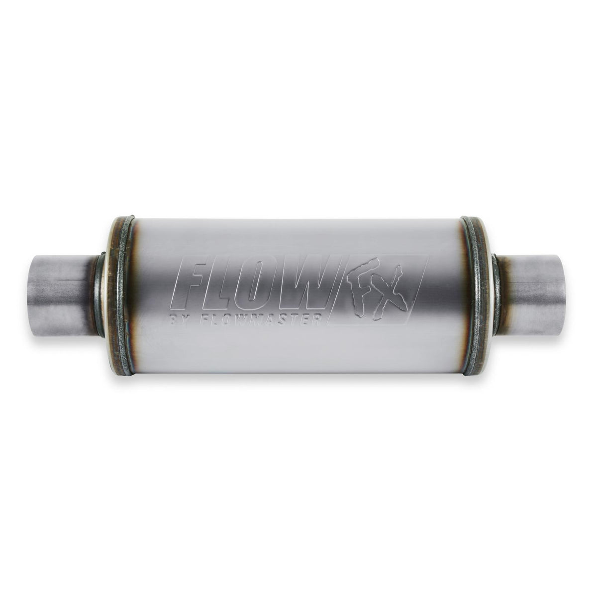 FLOWMASTER Flow Fx Muffler Flow Fx Muffler 3.0 In/Out 6-Inch Round Body Moderate Sound Stainless Steel