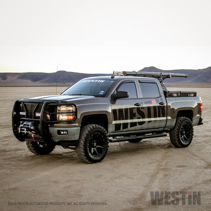 Westin HDX Winch Mount Grille Guard 2014-2015 Chevy Silverado 1500
