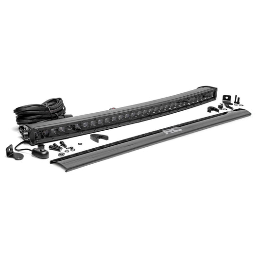 ROUGH COUNTRY 30 Inch Black Series LED Light Bar | Curved | Single Row | 72730BL