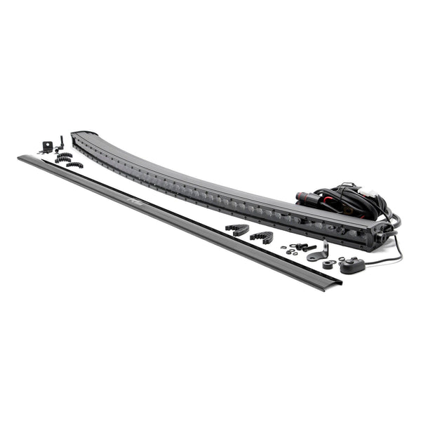 ROUGH COUNTRY | 50 Inch Black Series LED Light Bar  Curved  Single Row | 72750BL