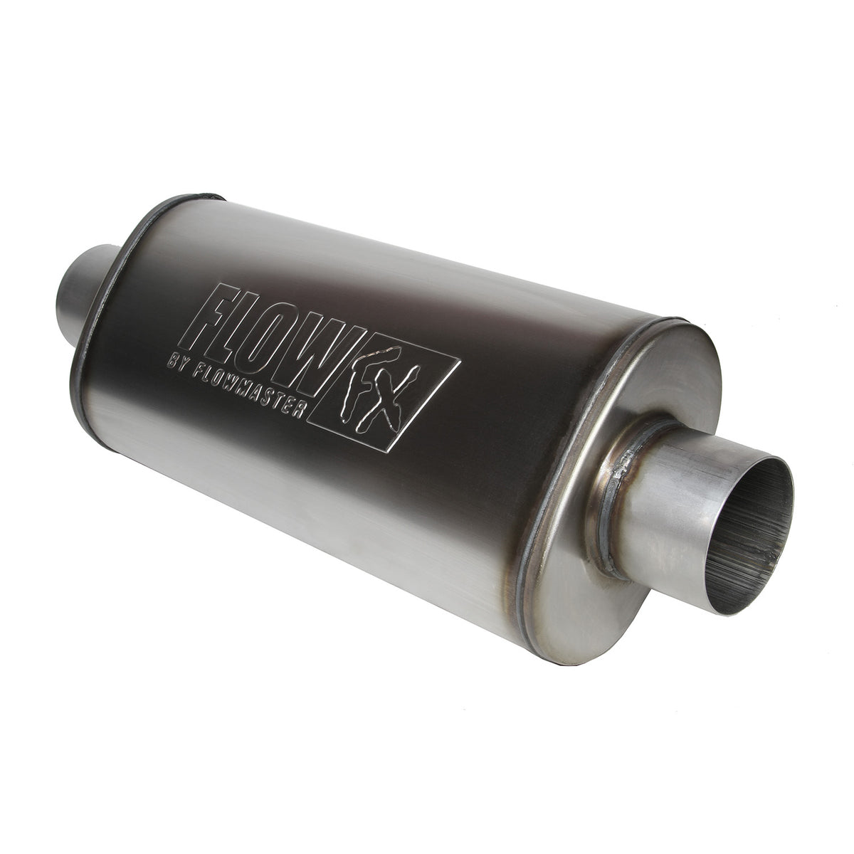 FLOWMASTER Flow Fx Muffler Flow Fx Muffler 3.50 Center In/3.50 Center Out Moderate Sound Stainless Steel