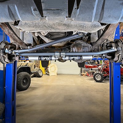 1999 - 2004 Ford Super Duty F-250 / F350 Dual Steering Stabilizer Bracket — 1999 - 2004 Ford Super Duty F-250 / F350 Dual Ste