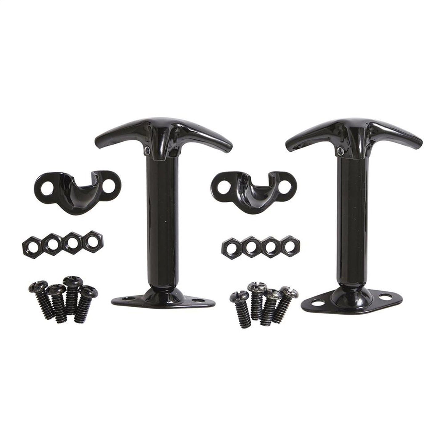 SMITTYBILT | Hood Catch Kit 1987-1995 Jeep Wrangler 41-95 CJ & Wrangler YJ Black Smittybilt |7601