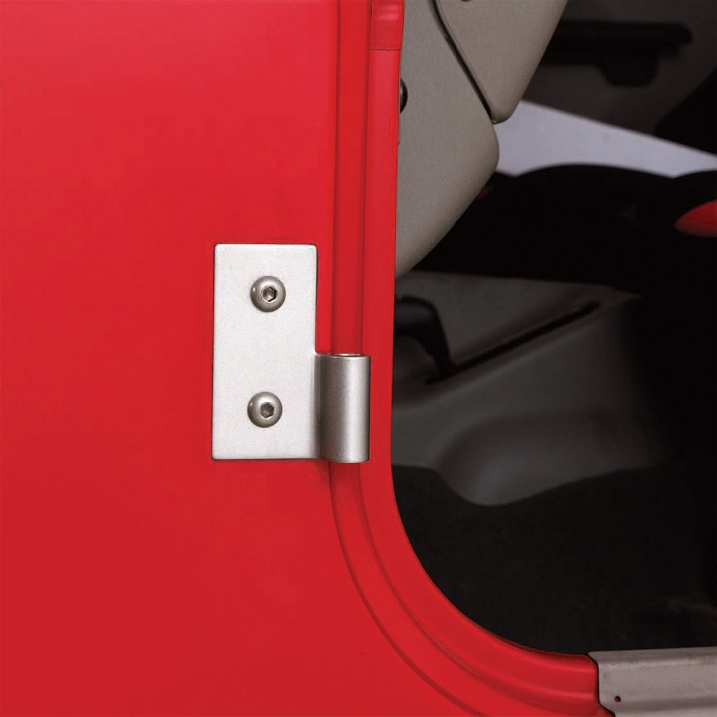 SMITTYBILT | Lower Door Hinge Brackets 76-06 CJ & Wrangler YJ/TJ/LJ Black Smittybilt |7607