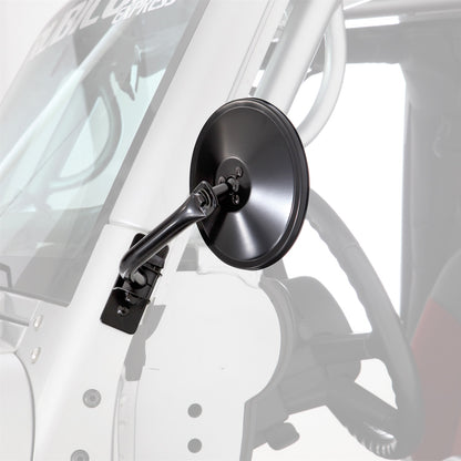 SMITTYBILT | Trail Mirrors Black 6in Round Pair 97-06 TJ 07-18 Wrangler JK Smittybilt |7618