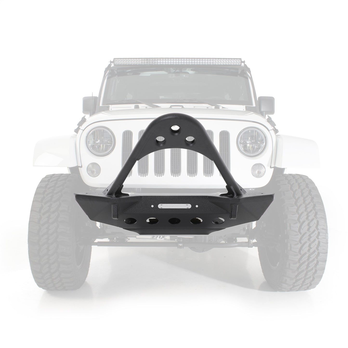 SMITTYBILT | SRC Front Stinger Bumper Black Textured 07-18 Wrangler JK 2/4 Door Smittybilt |76524