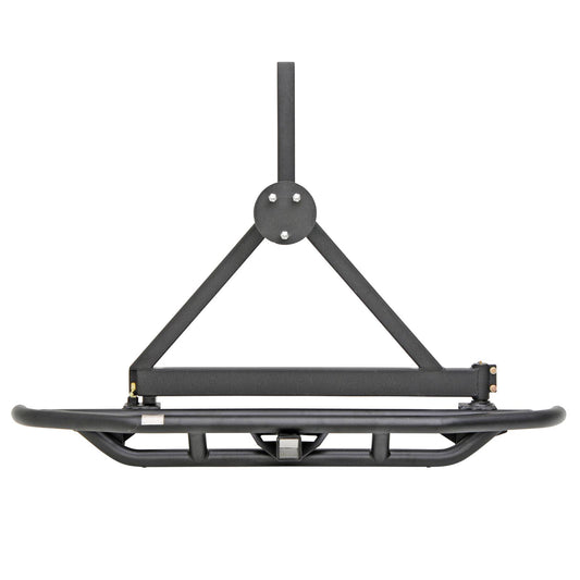 SMITTYBILT | SRC Rear Bumper W/Tire Carrier Black Textured 87-06 Wrangler YJ/TJ/LJ Smittybilt |76621