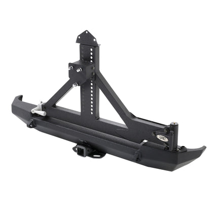 SMITTYBILT | XRC Rear Swing Away Black Textured 87-06 Wrangler YJ/TJ/LJ Smittybilt |76654