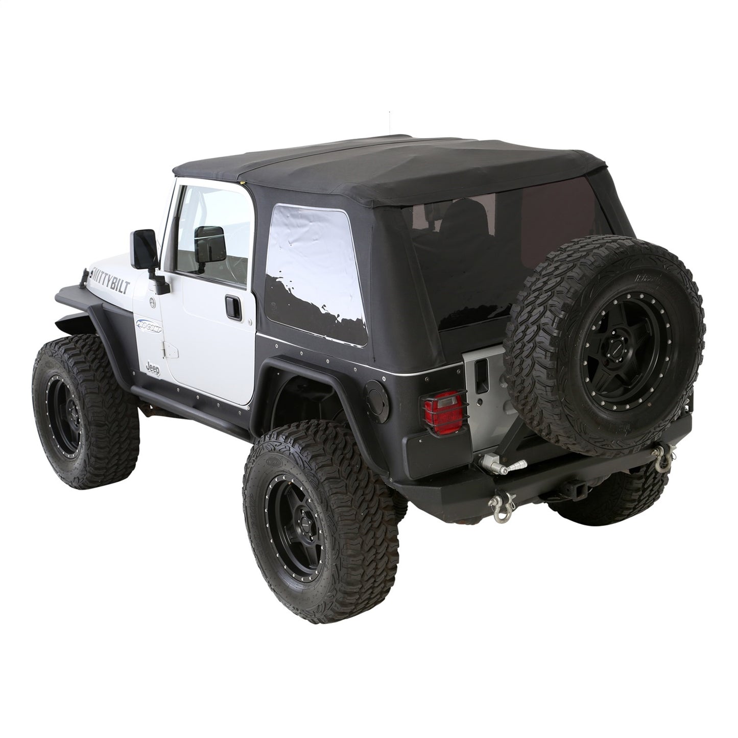 SMITTYBILT | XRC Rear Swing Away Black Textured 87-06 Wrangler YJ/TJ/LJ Smittybilt |76654