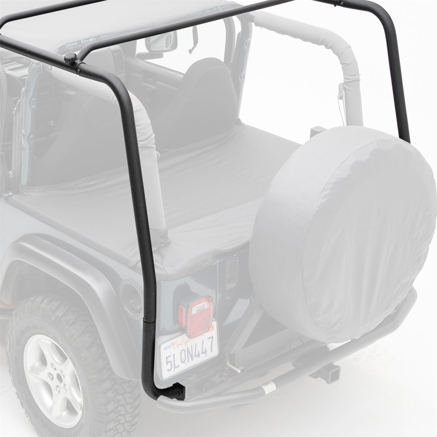 SMITTYBILT | SRC Roof Rack 300 Lb Rating 97-06 Wrangler TJ Black Textured Smittybilt |76713