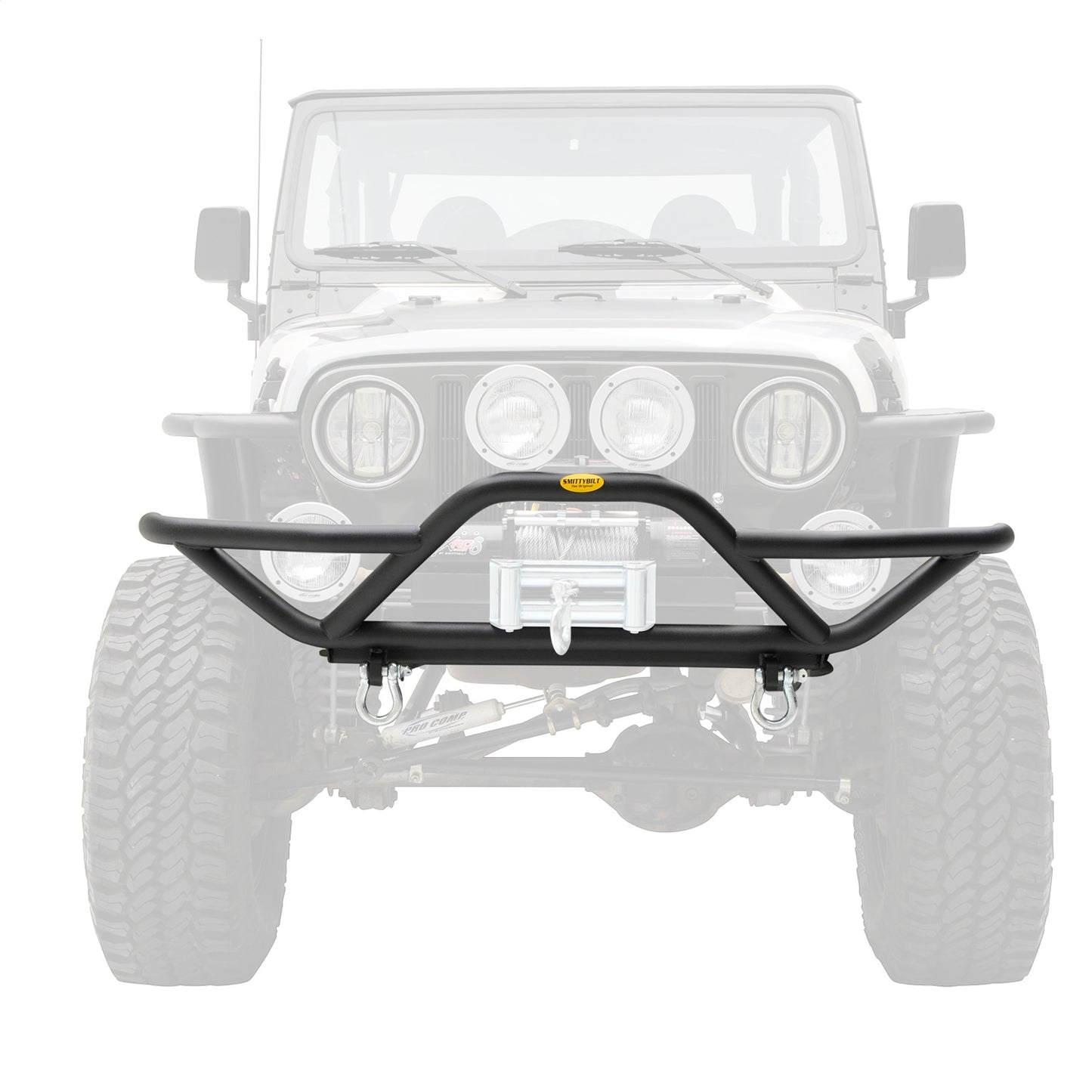 SMITTYBILT | SRC Front Bumper 87-06 Wrangler YJ/TJ/LJ Black Textured Smittybilt |76721