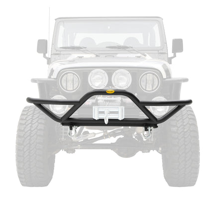 SMITTYBILT | SRC Front Bumper 87-06 Wrangler YJ/TJ/LJ Black Textured Smittybilt |76721