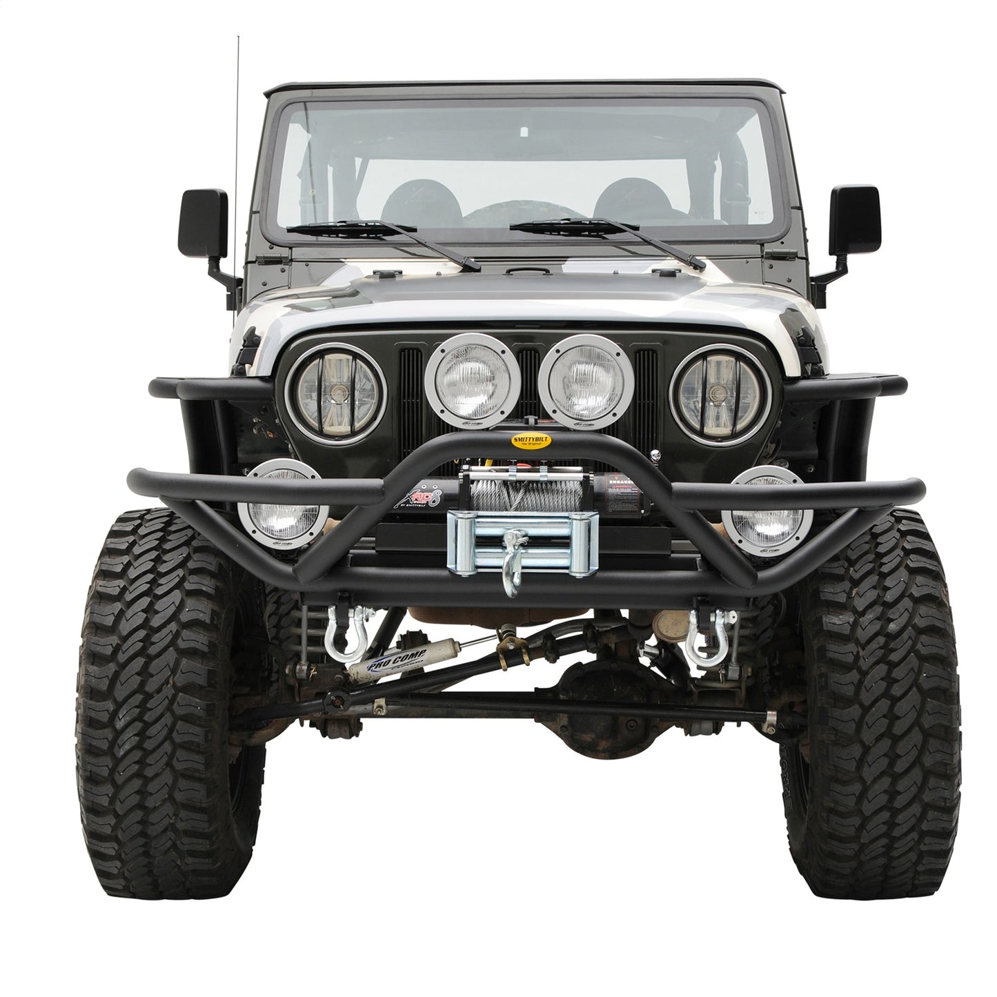 SMITTYBILT | SRC Front Bumper 87-06 Wrangler YJ/TJ/LJ Black Textured Smittybilt |76721