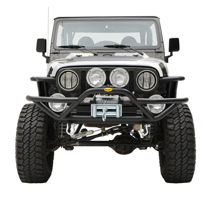 SMITTYBILT | SRC Front Bumper 87-06 Wrangler YJ/TJ/LJ Black Textured Smittybilt |76721