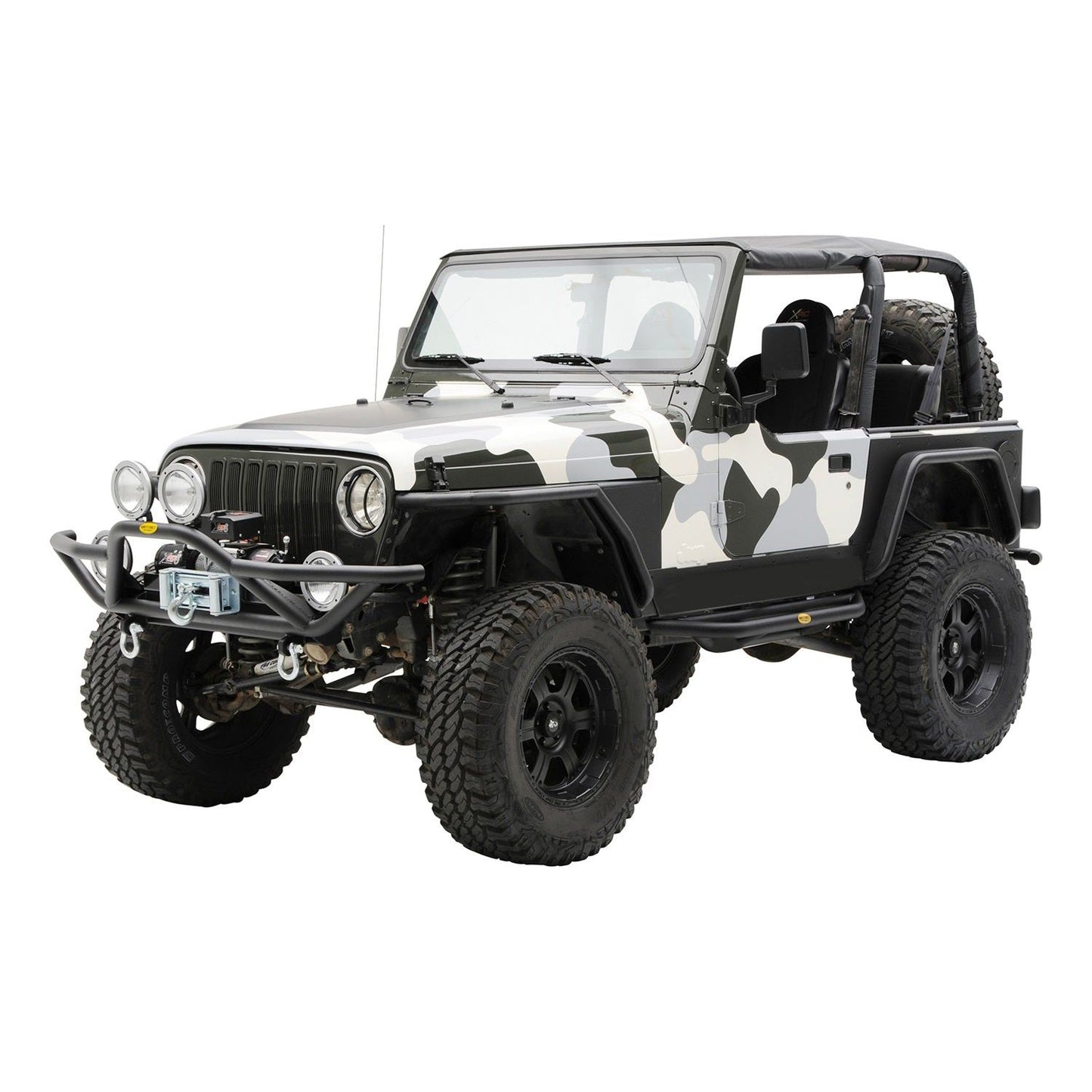 SMITTYBILT | SRC Front Bumper 87-06 Wrangler YJ/TJ/LJ Black Textured Smittybilt |76721