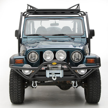 SMITTYBILT | SRC Front Bumper 87-06 Wrangler YJ/TJ/LJ Black Textured Smittybilt |76721