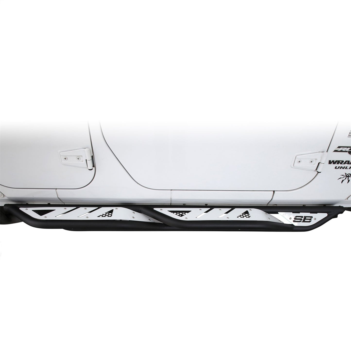 SMITTYBILT | Apollo Sliders 2007-2018 Jeep Wrangler JK 4 Door Gloss Black Smittybilt |76734