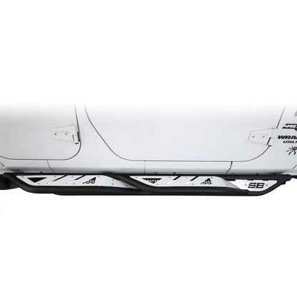 SMITTYBILT | Apollo Sliders 2007-2018 Jeep Wrangler JK 4 Door Gloss Black Smittybilt |76734