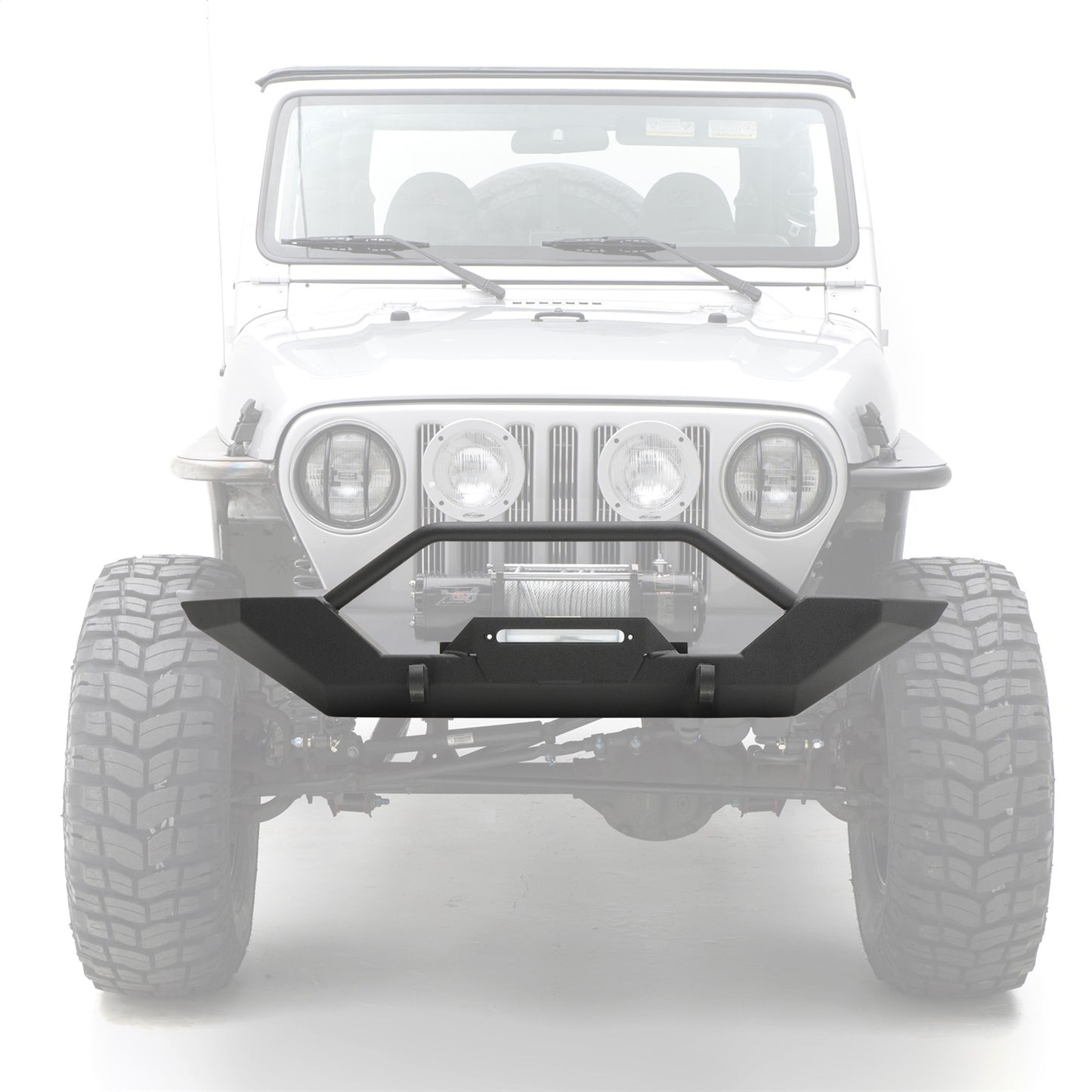 SMITTYBILT | XRC Front Bumper Black Textured 97-06 Wrangler TJ/LJ Smittybilt |76800