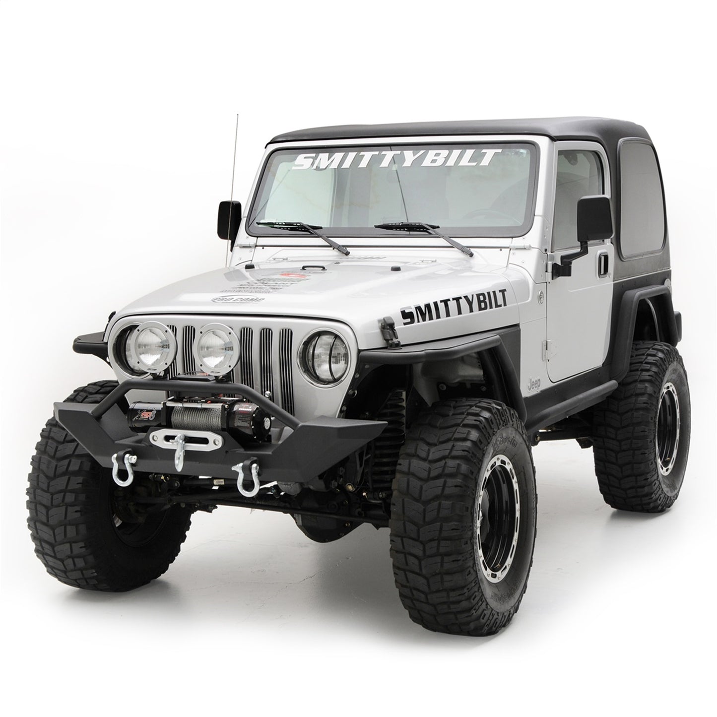 SMITTYBILT | XRC Front Bumper Black Textured 97-06 Wrangler TJ/LJ Smittybilt |76800