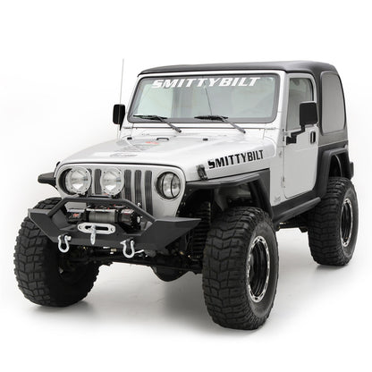 SMITTYBILT | XRC Front Bumper Black Textured 97-06 Wrangler TJ/LJ Smittybilt |76800