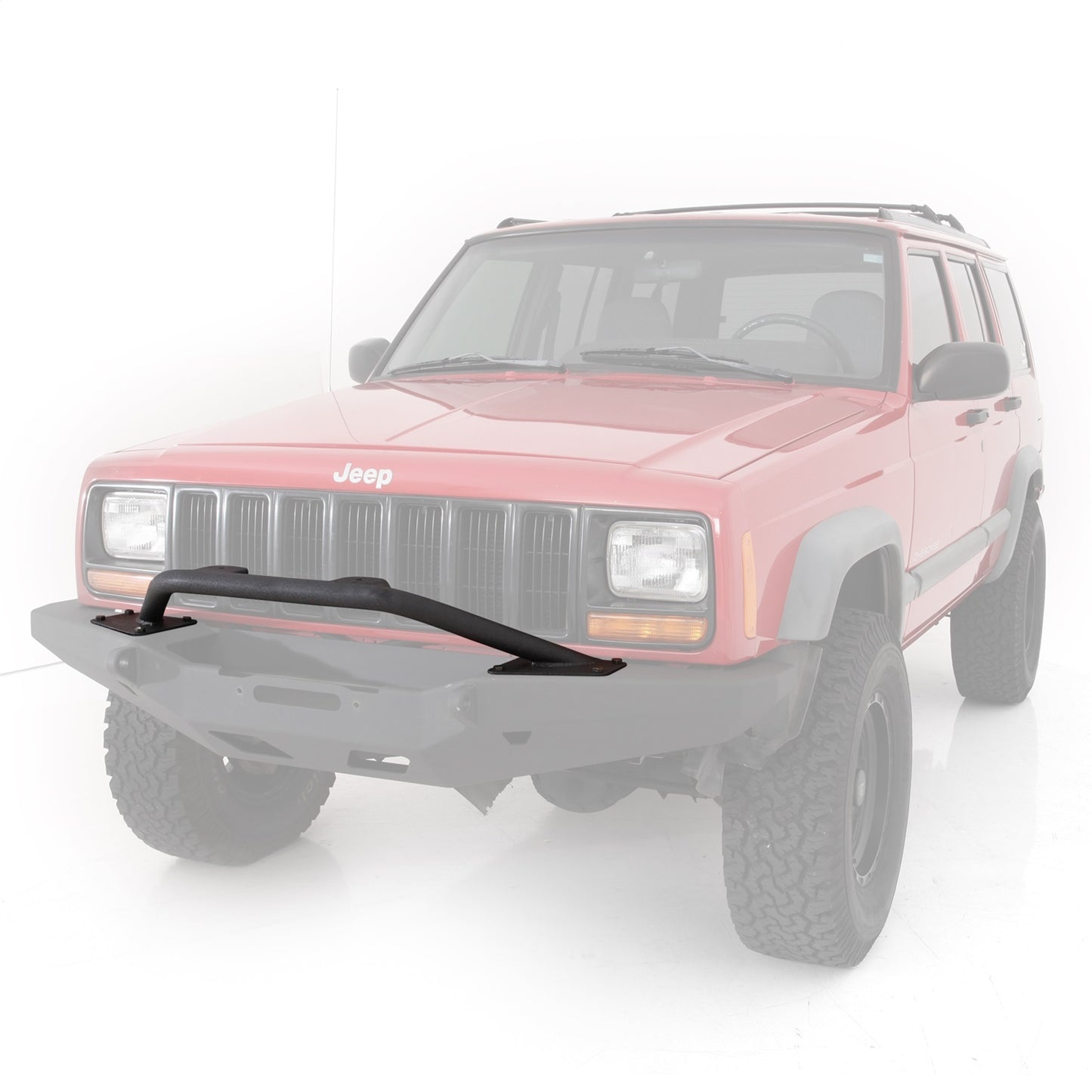 SMITTYBILT | XRC Front Bull Bar Option Fits 76810 Bumper Only 84-01 Cherokee XJ 2/4 Door Smittybilt |76811
