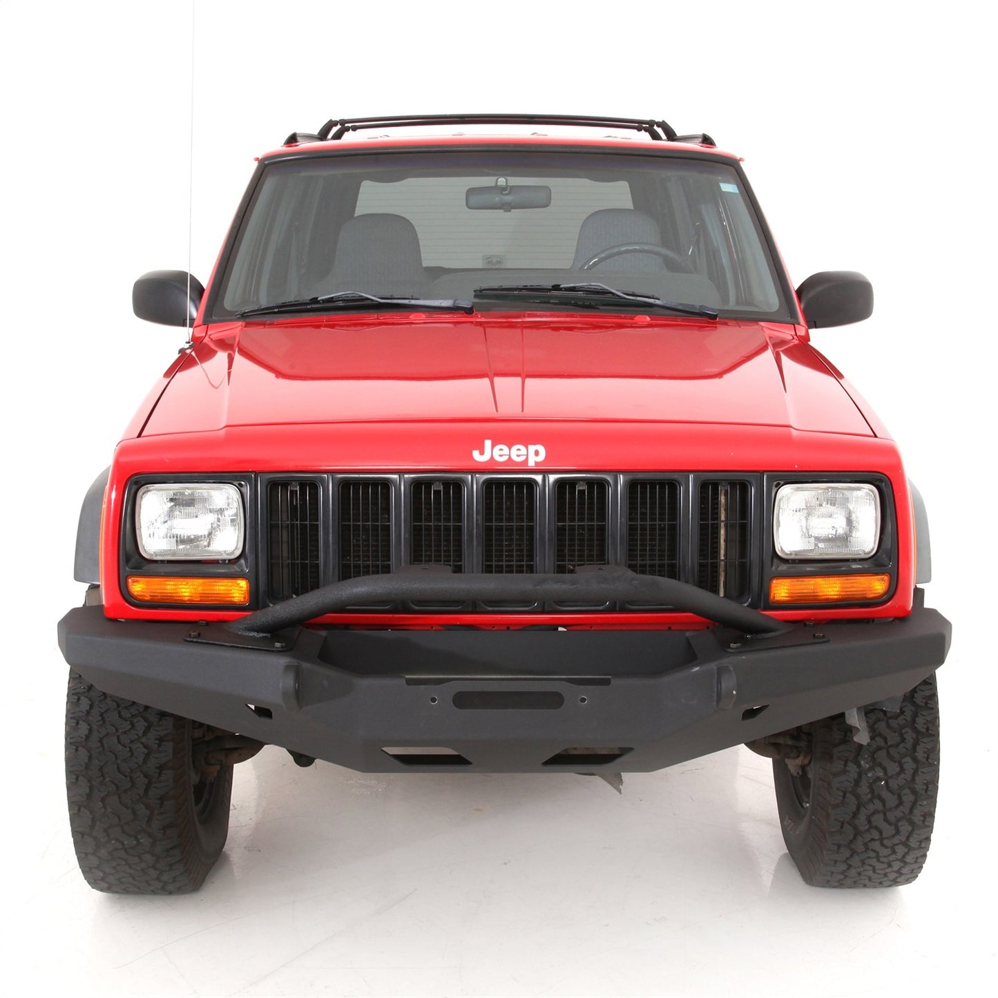 SMITTYBILT | XRC Front Bull Bar Option Fits 76810 Bumper Only 84-01 Cherokee XJ 2/4 Door Smittybilt |76811