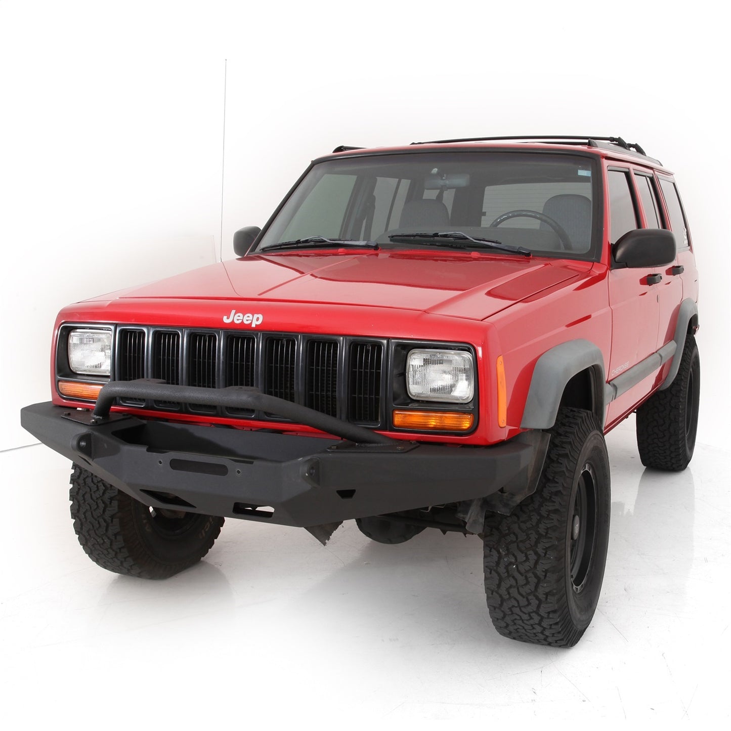 SMITTYBILT | XRC Front Bull Bar Option Fits 76810 Bumper Only 84-01 Cherokee XJ 2/4 Door Smittybilt |76811