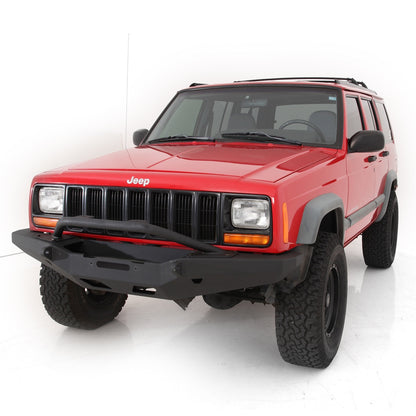 SMITTYBILT | XRC Front Bull Bar Option Fits 76810 Bumper Only 84-01 Cherokee XJ 2/4 Door Smittybilt |76811