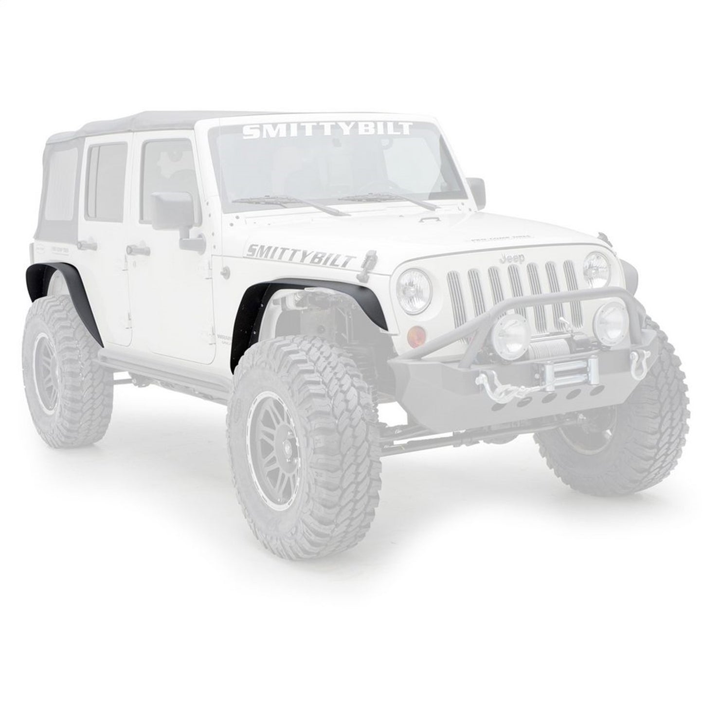 SMITTYBILT | XRC Fender Flares Set Of 4  07-18 Wrangler JK Black Textured Smittybilt |76837