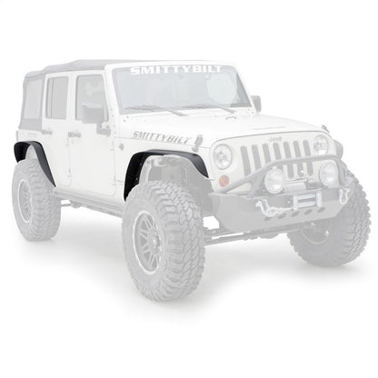 SMITTYBILT | XRC Fender Flares Set Of 4  07-18 Wrangler JK Black Textured Smittybilt |76837