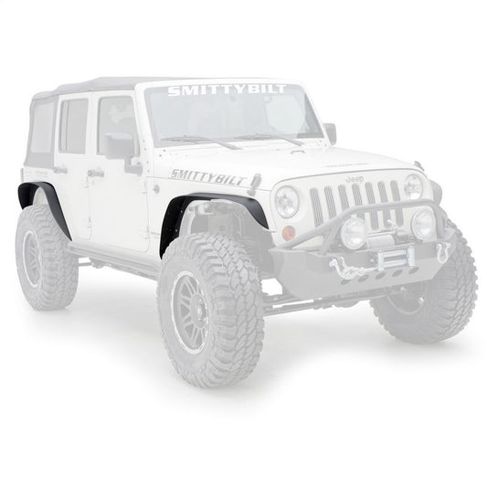 SMITTYBILT | XRC Fender Flares Set Of 4  07-18 Wrangler JK Black Textured Smittybilt |76837