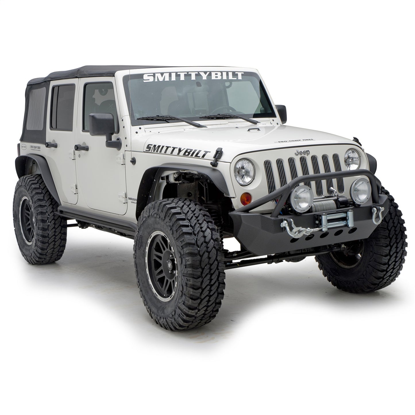 SMITTYBILT | XRC Fender Flares Set Of 4  07-18 Wrangler JK Black Textured Smittybilt |76837