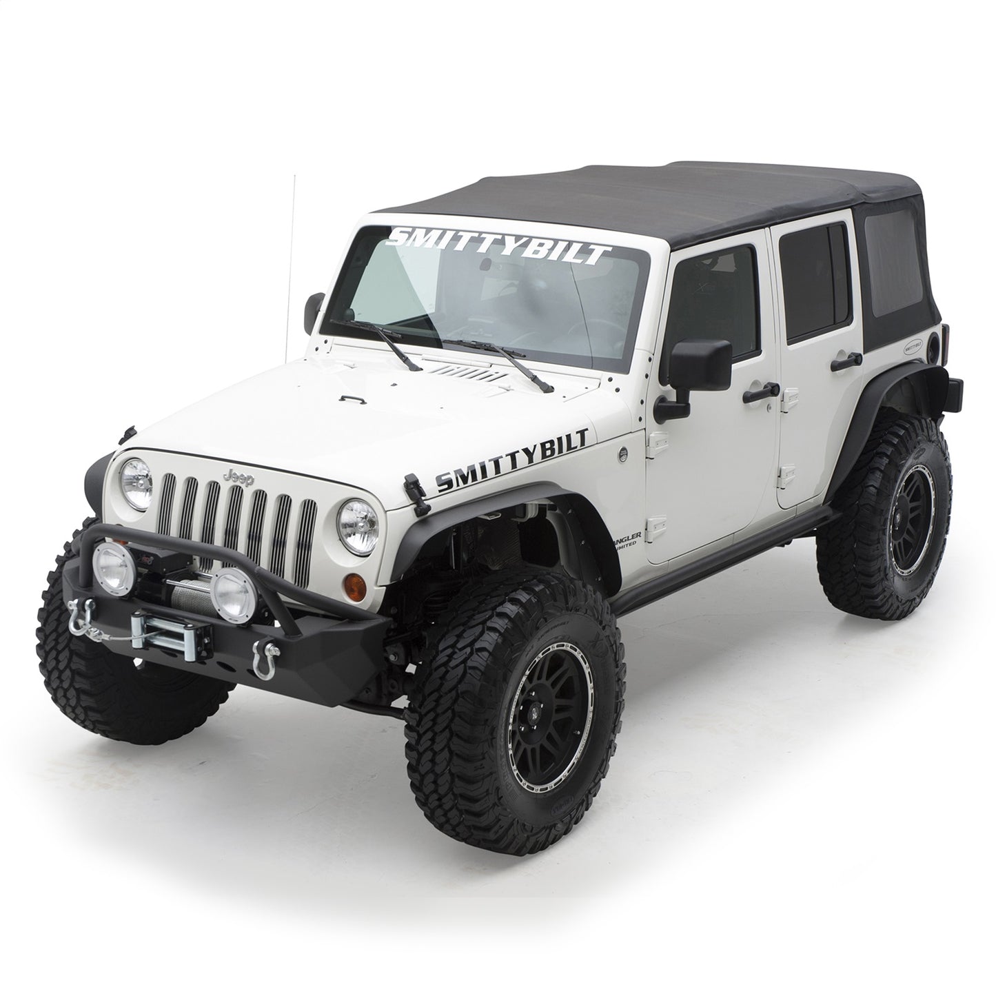 SMITTYBILT | XRC Fender Flares Set Of 4  07-18 Wrangler JK Black Textured Smittybilt |76837