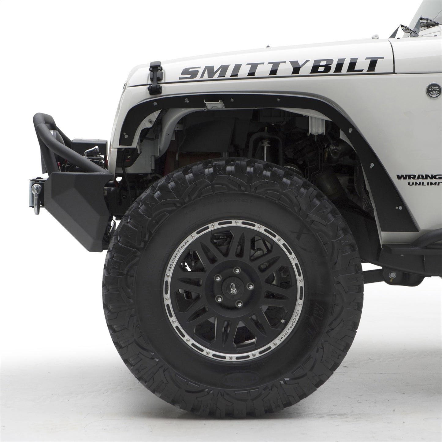 SMITTYBILT | XRC Fender Flares Set Of 4  07-18 Wrangler JK Black Textured Smittybilt |76837