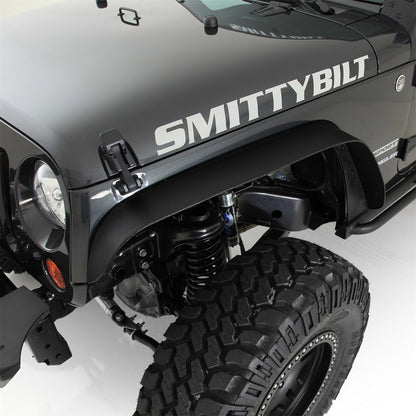SMITTYBILT | XRC Fender Flares Set Of 4  07-18 Wrangler JK Black Textured Smittybilt |76837