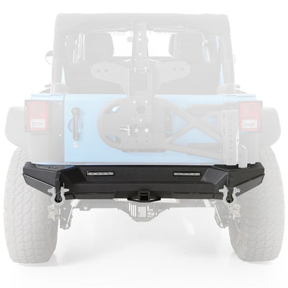 SMITTYBILT | 07-18 Wrangler JK 2/4 Door XRC Gen 2 Rear Bumper Two Stage Textured Matte Black Smittybilt |76858