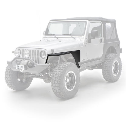 SMITTYBILT | XRC Front Tube Fenders 97-06 Wrangler TJ/LJ 2 Door Black Textured Smittybilt |76872