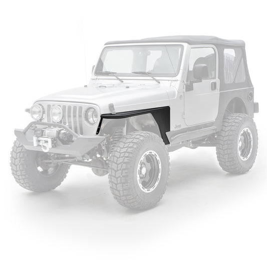 SMITTYBILT | XRC Front Tube Fenders 97-06 Wrangler TJ/LJ 2 Door Black Textured Smittybilt |76872