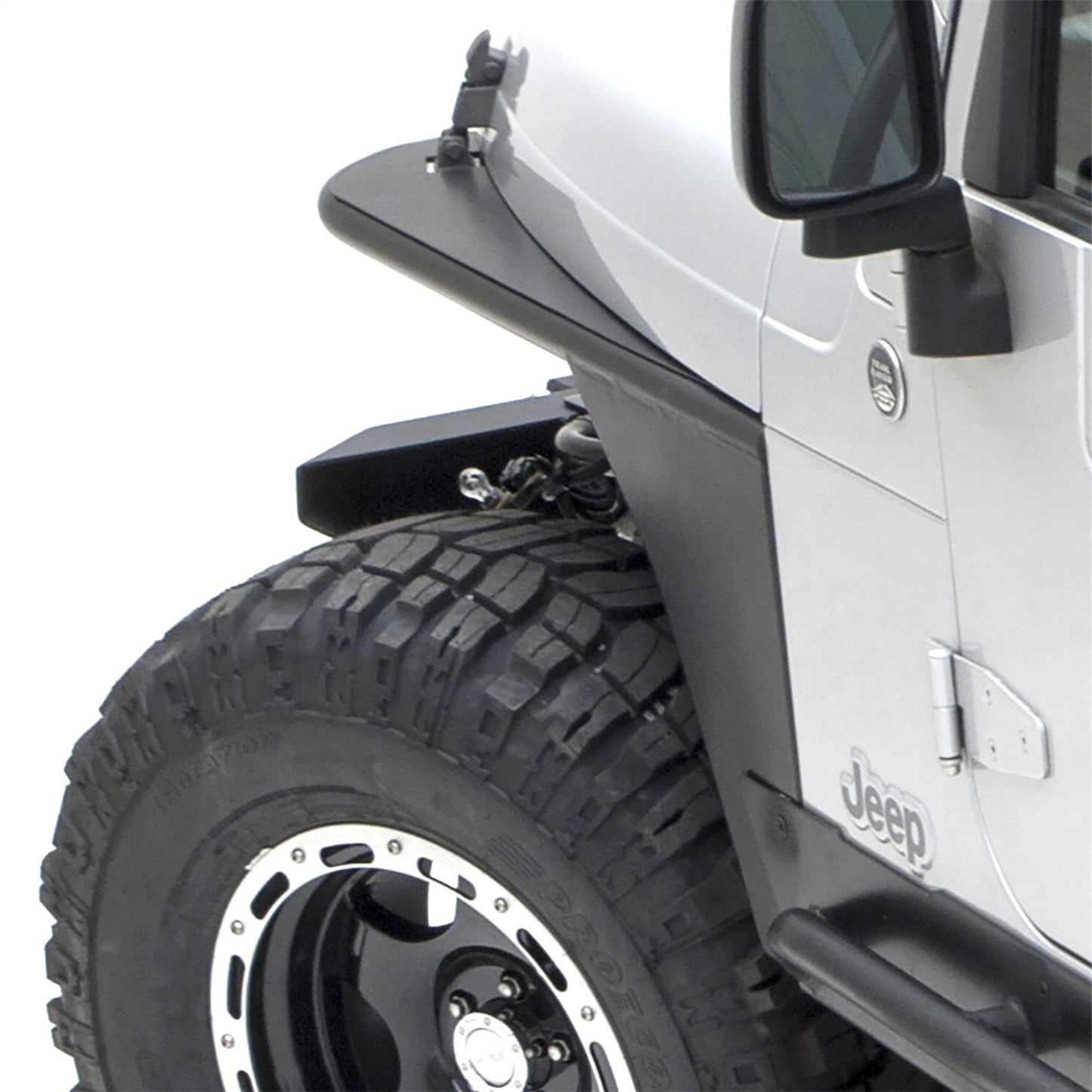 SMITTYBILT | XRC Front Tube Fenders 97-06 Wrangler TJ/LJ 2 Door Black Textured Smittybilt |76872