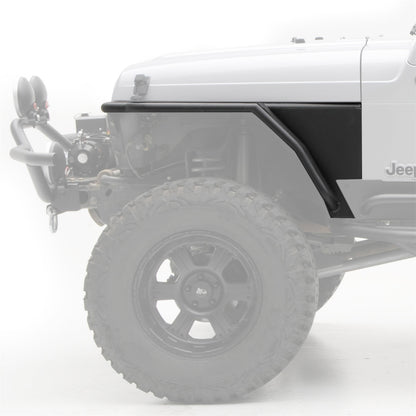 SMITTYBILT | XRC Front Tube Fenders W/ 3 Inch Flare 97-06 Wrangler TJ/LJ Black Textured Smittybilt |76873