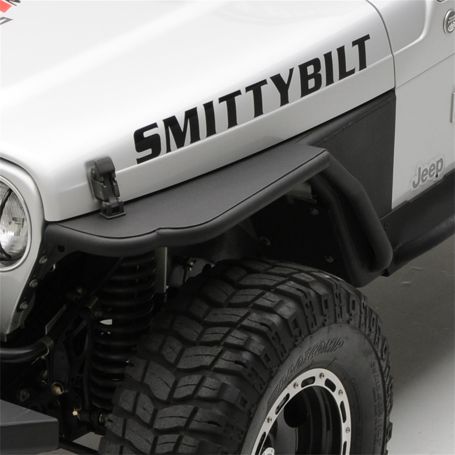 SMITTYBILT | XRC Front Tube Fenders W/ 3 Inch Flare 97-06 Wrangler TJ/LJ Black Textured Smittybilt |76873